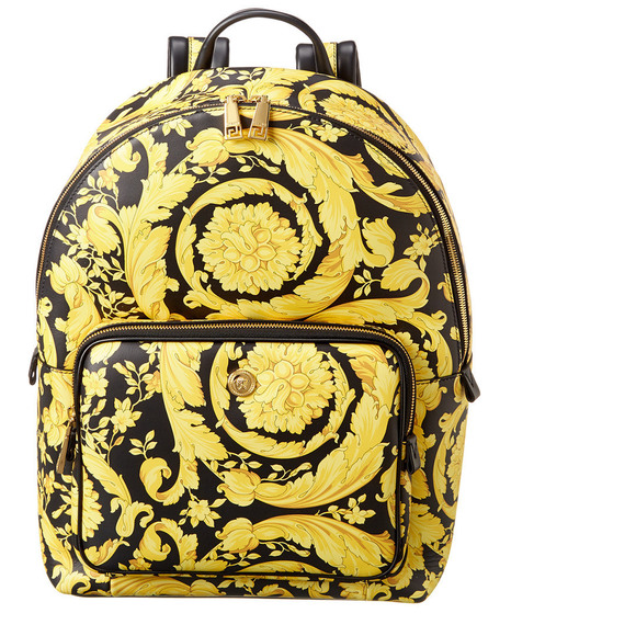 Versace Other - Versace Baroque Leather Backpack